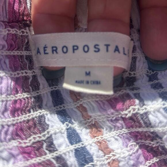 Aeropostale Prarie Dress Fairy Cottage Coquette Rayon Size M Feminine Festival - Picture 6 of 12